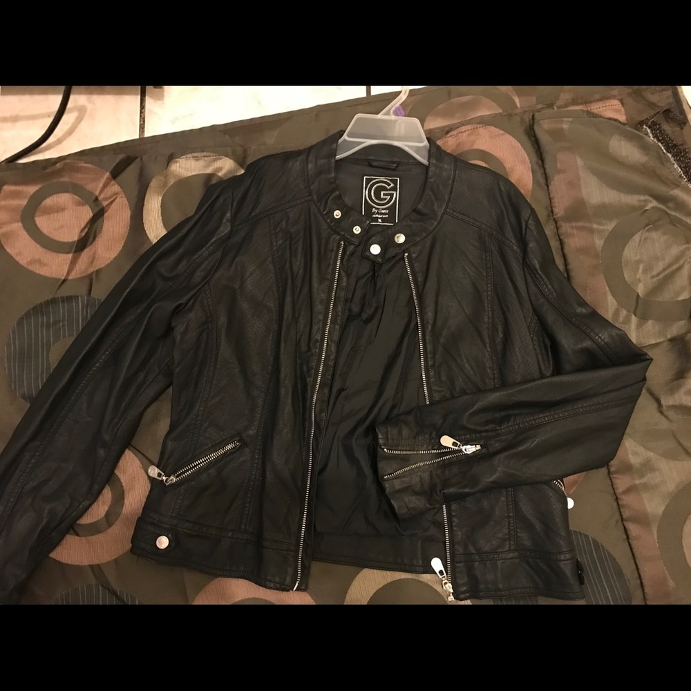 G by guess leather jacket
